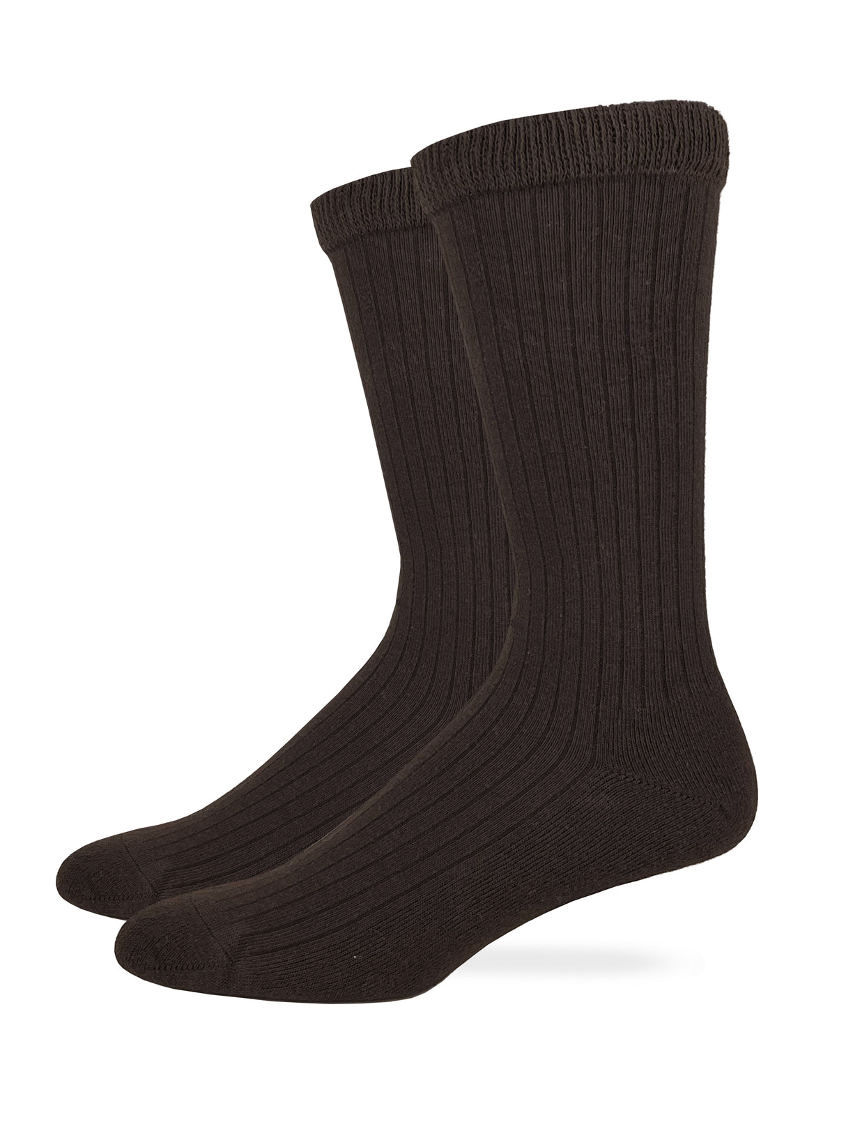 Carolina Ultimate Men's Dress Rib Cotton Comfort Top Socks 2 Pack