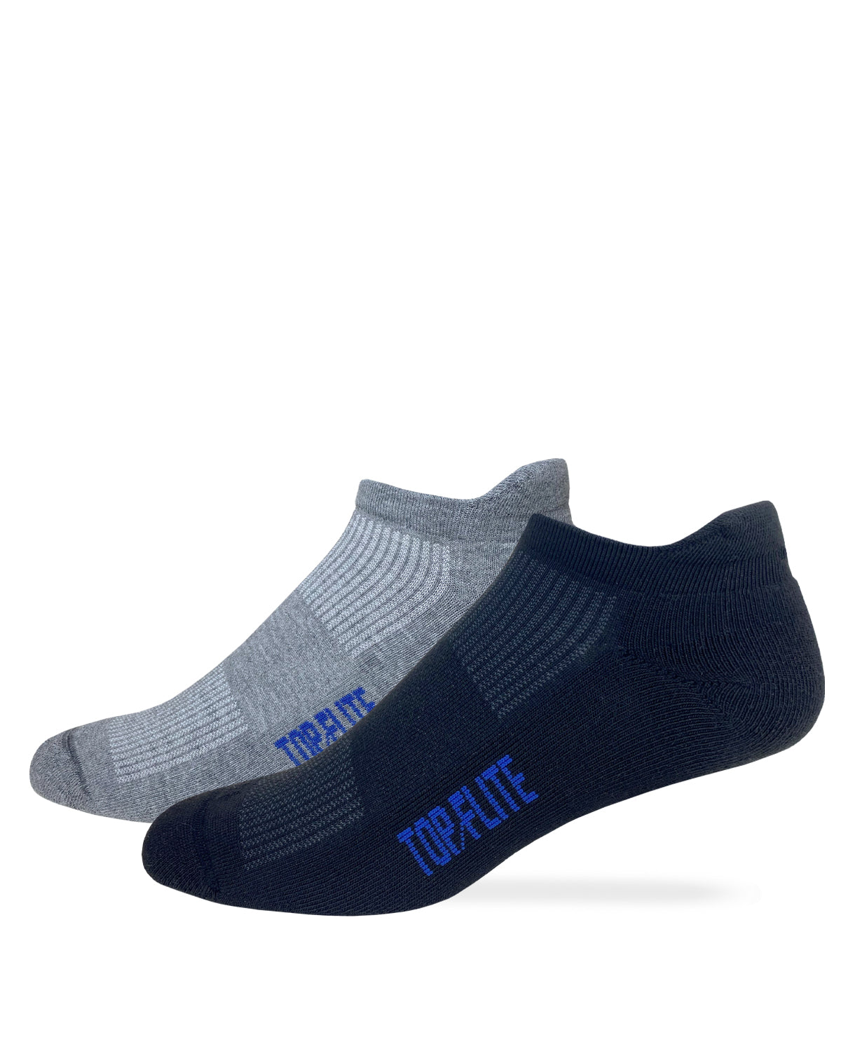 Top Flite Mens Ultra-Dri® Seamless Toe Heel Tab Sport Socks 2 Pack