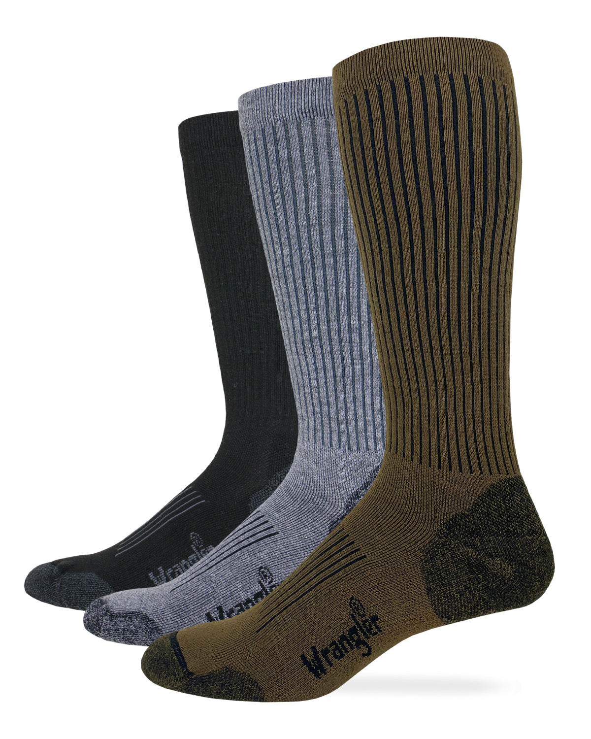 Wrangler Mens Ultra-Dri® Compression Over the Calf Boot Socks 1 Pair