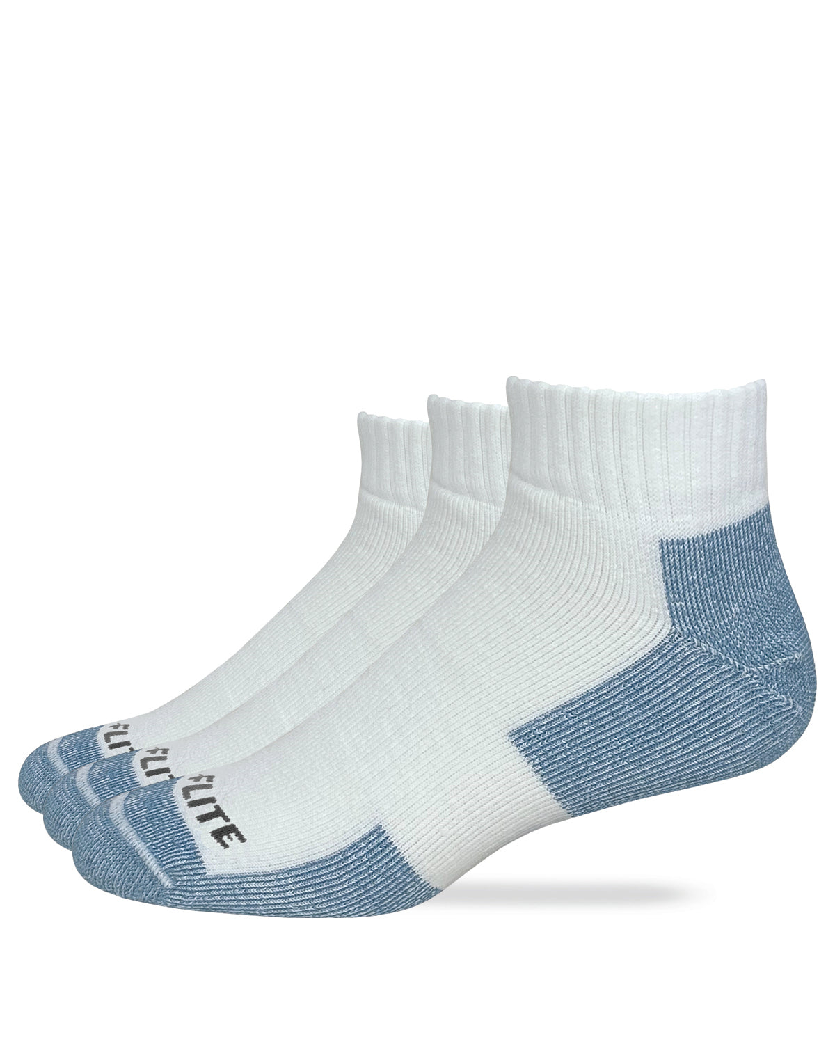 Top Flite Mens Full Cushion Quarter Socks 3 Pack