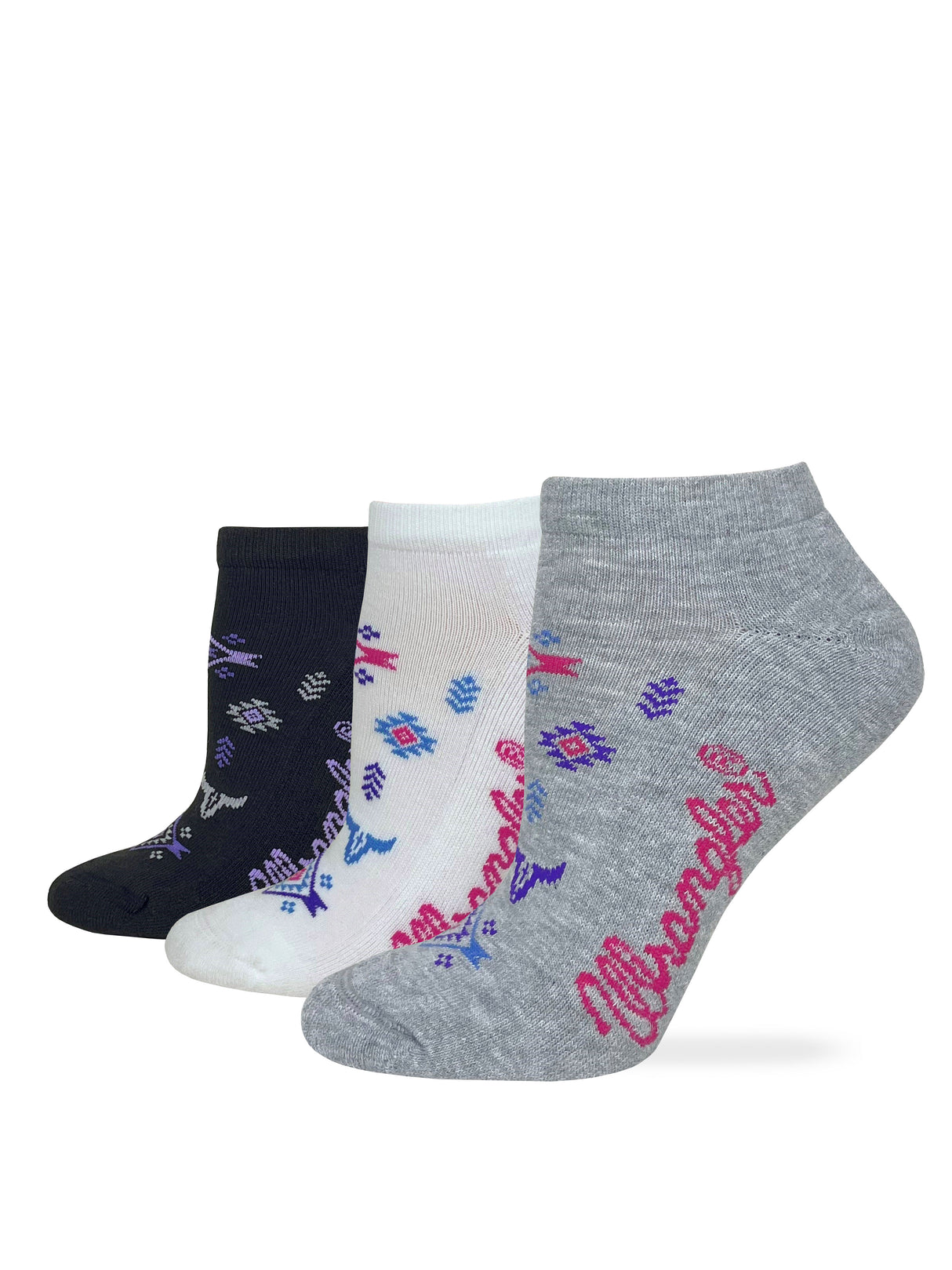 Wrangler Ladies Fun And Comfy Low Cuts 3 Pack