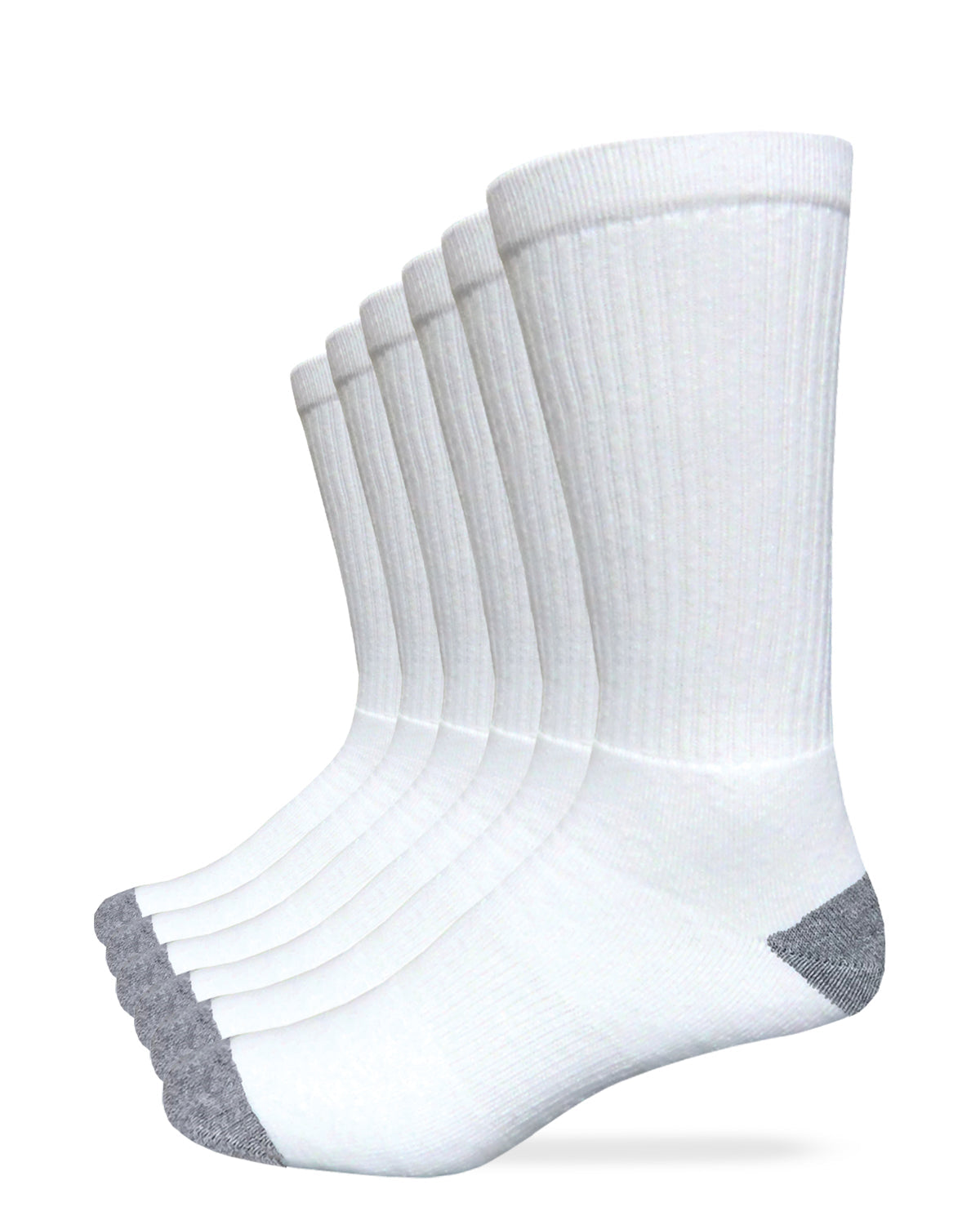 Carolina Ultimate Men's Cotton Crew Work Socks 6 Pair Bag