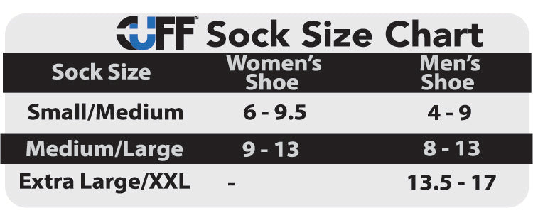 CUFF Adaptive Fit Merino Wool Crew Socks 1 Pair