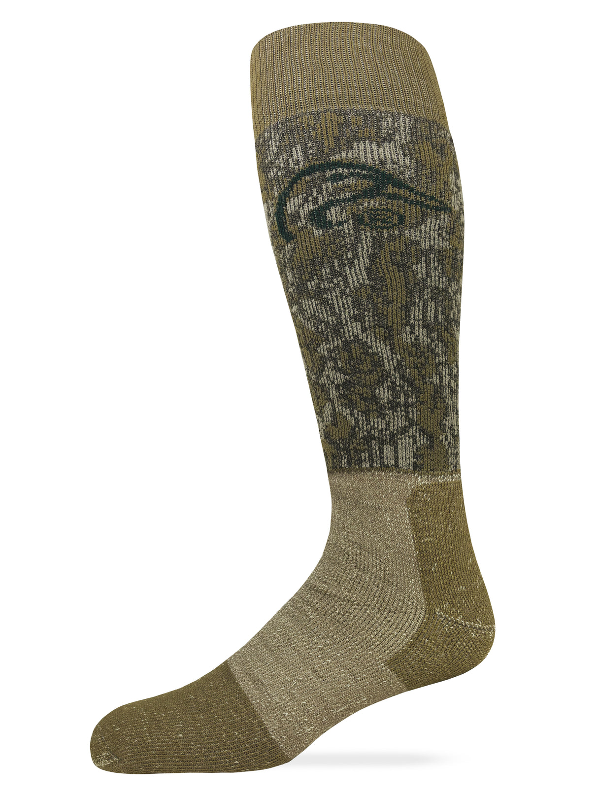 Ducks Unlimited Mossy Oak Original Bottomland® Tall Boot Merino Wool CamoSocks 1 Pair