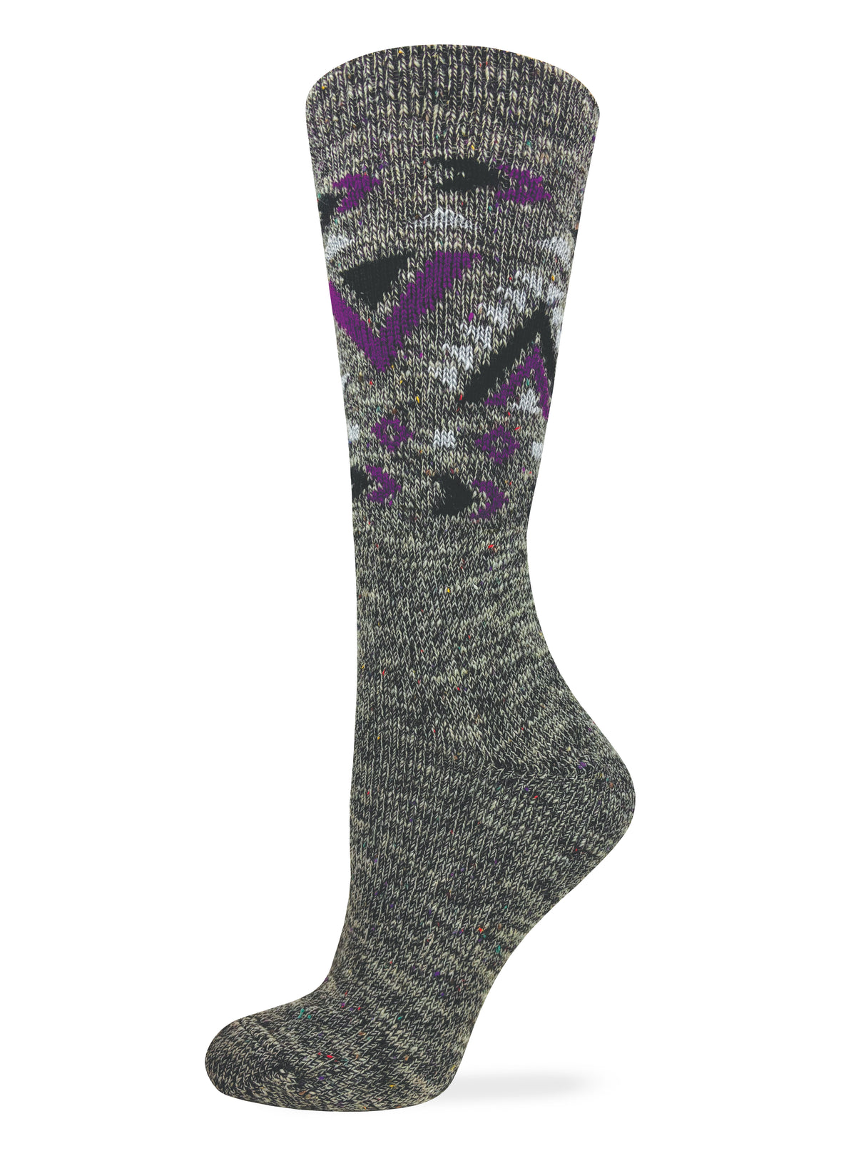 Wise Blend Geo Accents Crew Socks 1 Pair