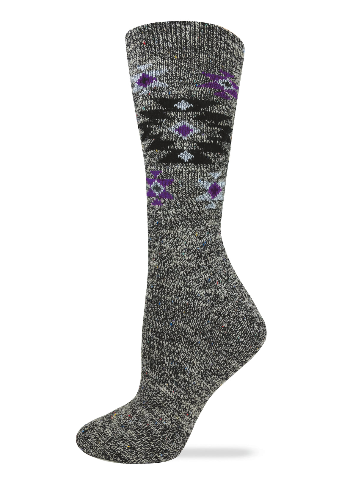 Wise Blend Aztec Starburst Crew Socks 1 Pair