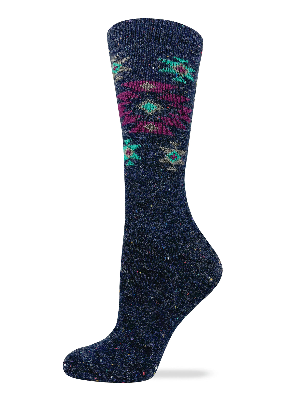 Wise Blend Aztec Starburst Crew Socks 1 Pair