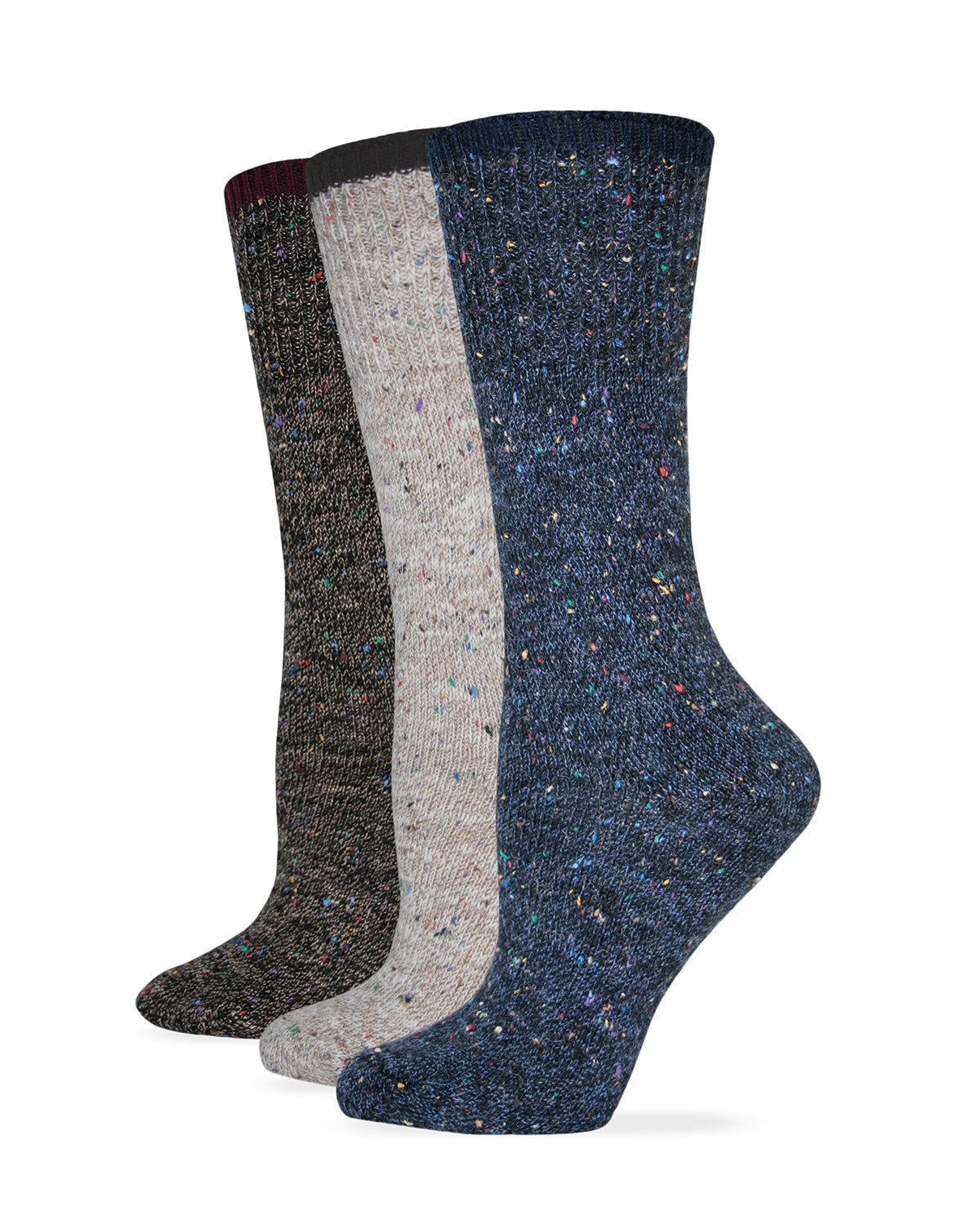 Wise Blend Ladies Fleck Marl Crew Socks 1 Pair