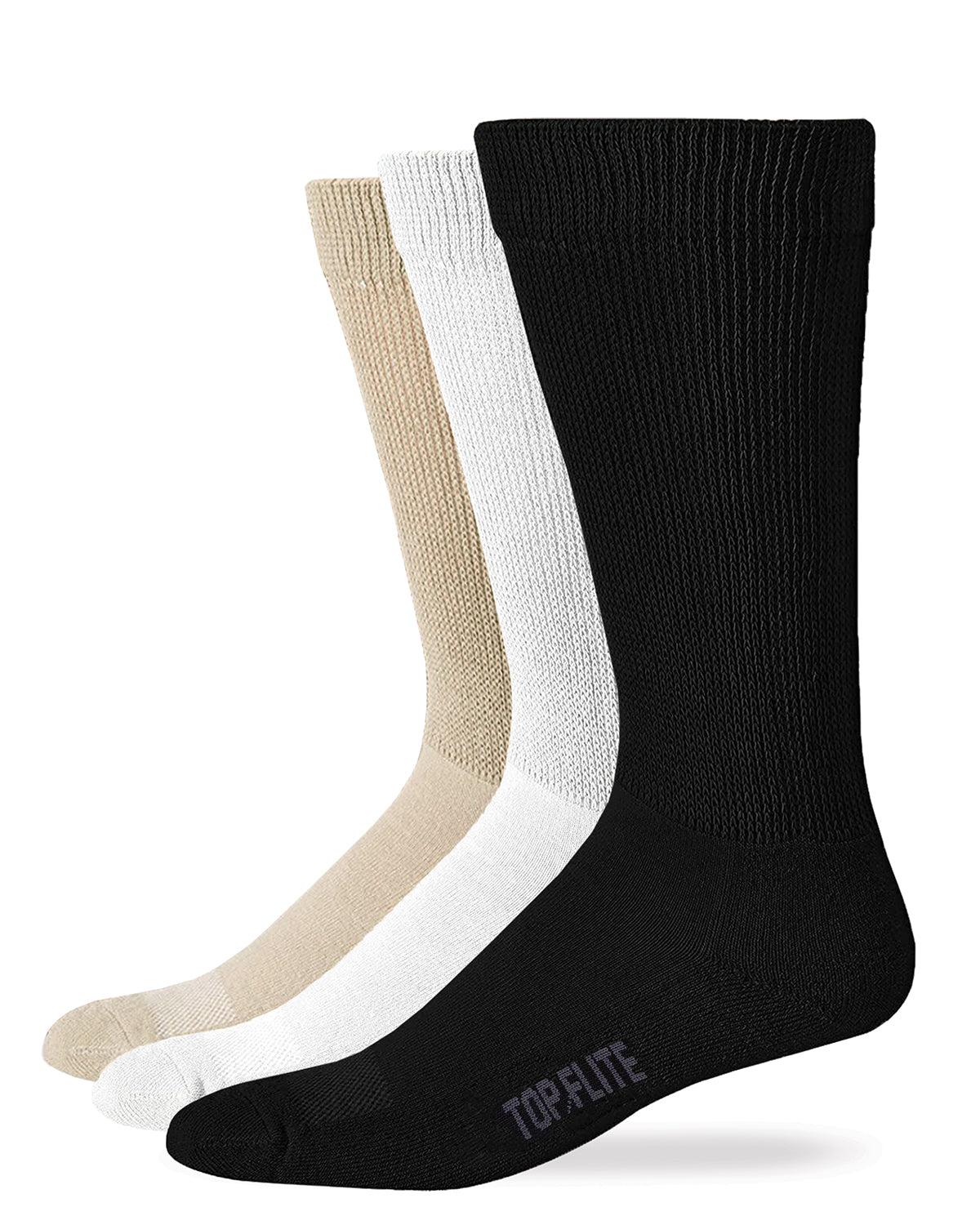 Top Flite Men's Non-Binding Ultra-Dri® Crew Socks 2 Pack