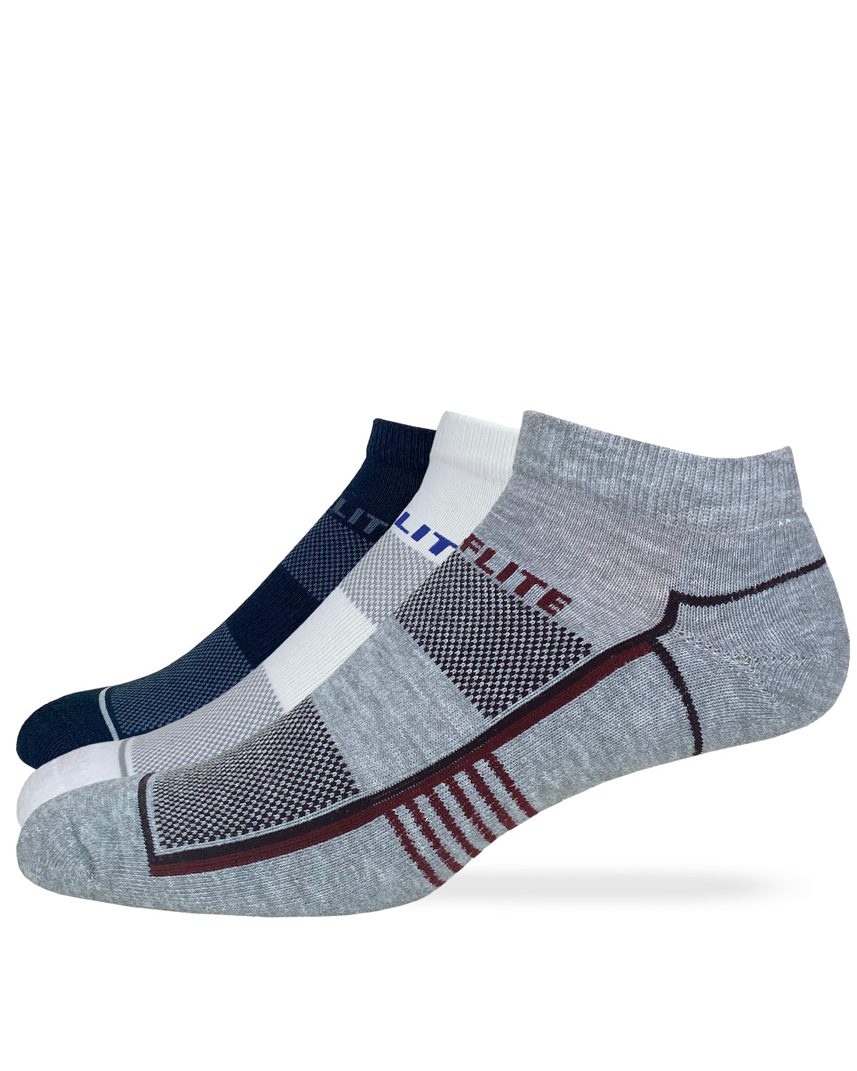 Top Flite Men's Ultra-Dri® Cushioned Low Cut Sport Socks 2 Pack