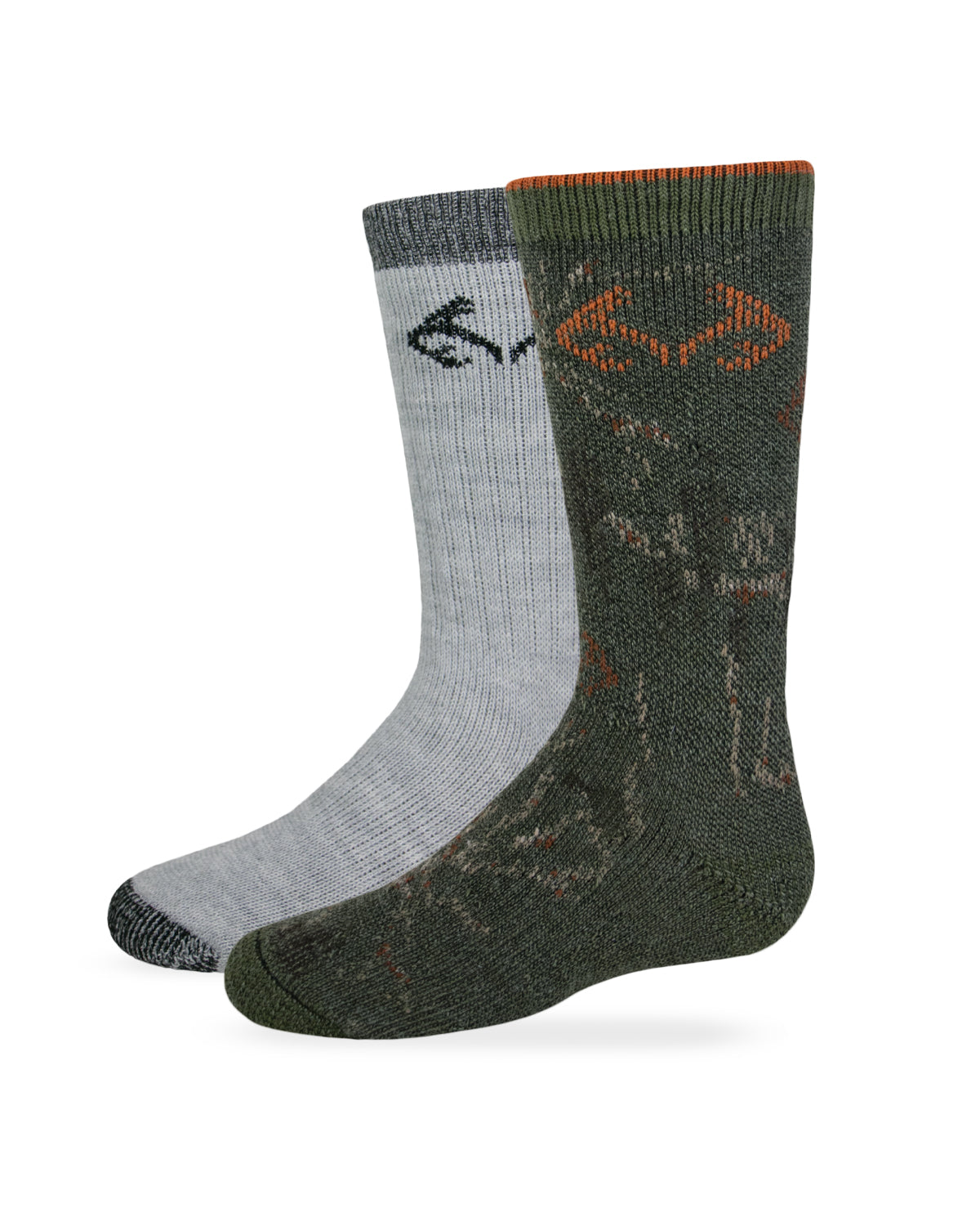 Realtree Boys Camo Merino Wool Blend Boot Socks 2 Pack