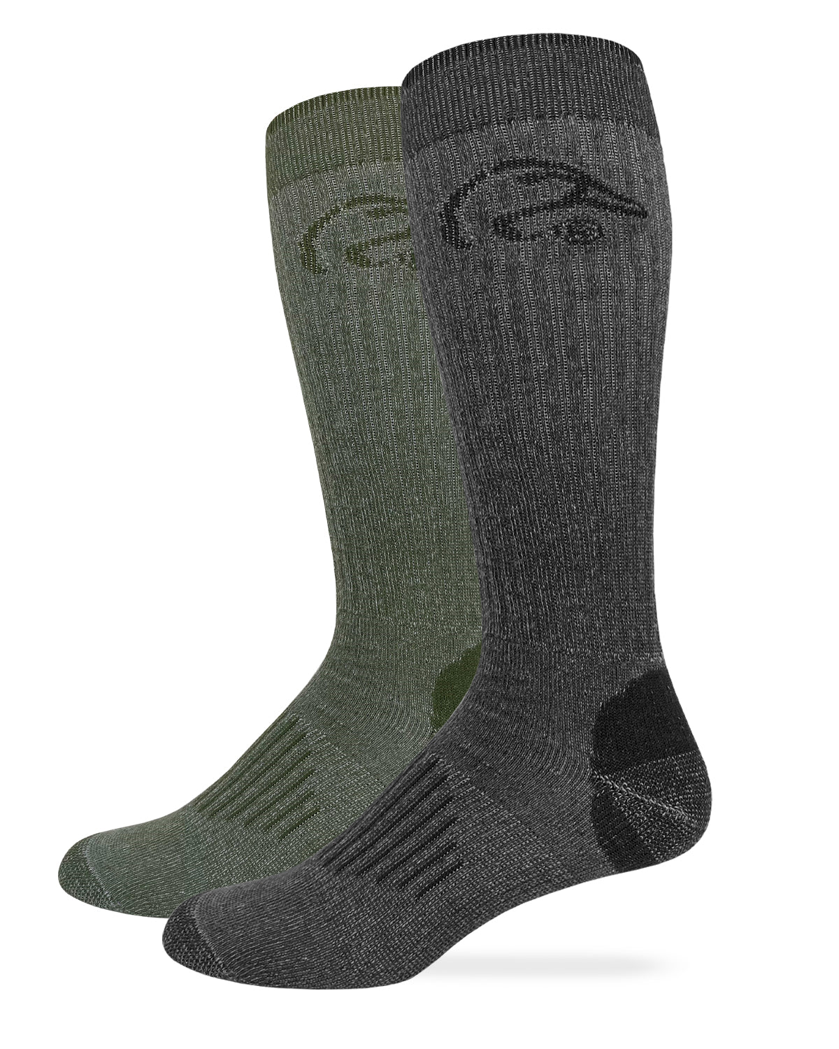 Ducks Unlimited Full Cushion Merino Wool Tall Boot Socks 2 Pack