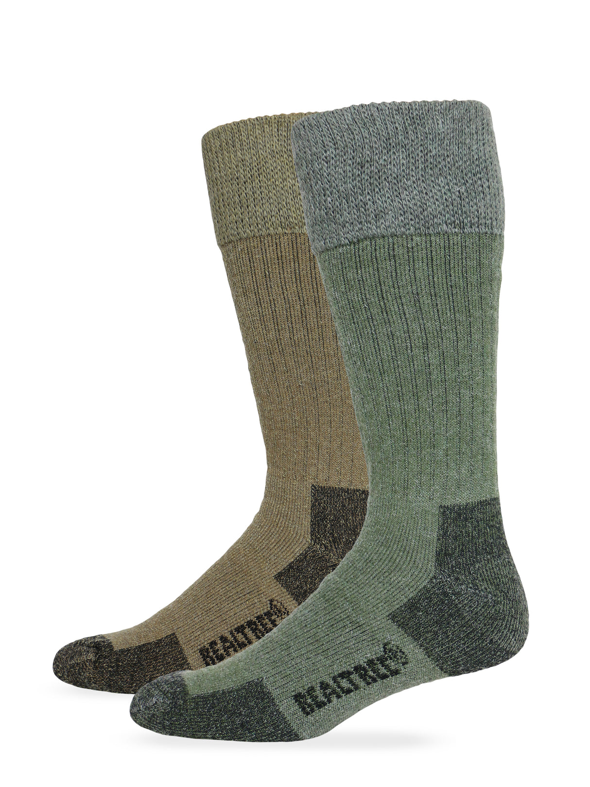 Realtree Mens Merino Blend Non Binding Top Boot Socks 2 Pack