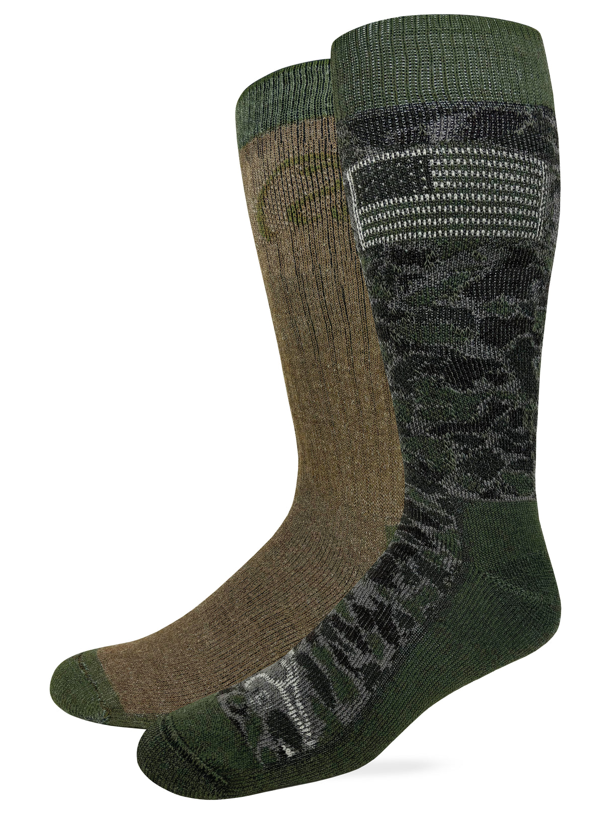 Ducks Unlimited Ameri-Camo Merino Wool Blend Boot Sock 2 Pack