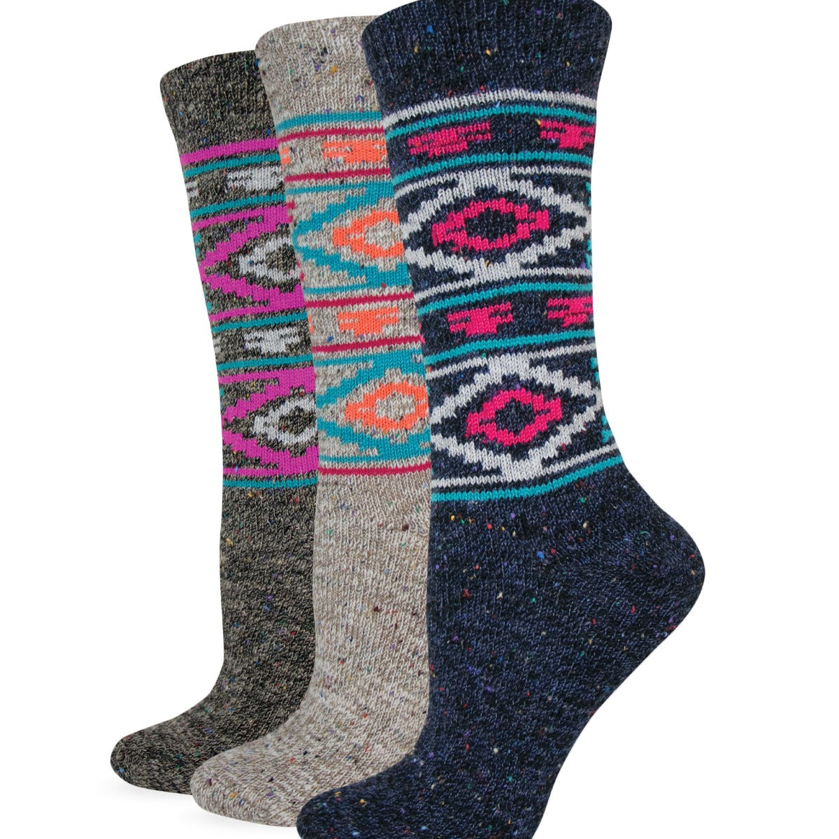 Wise Blend Ladies Aztec Pattern Comfy Crew Socks 1 Pair – Carolina ...