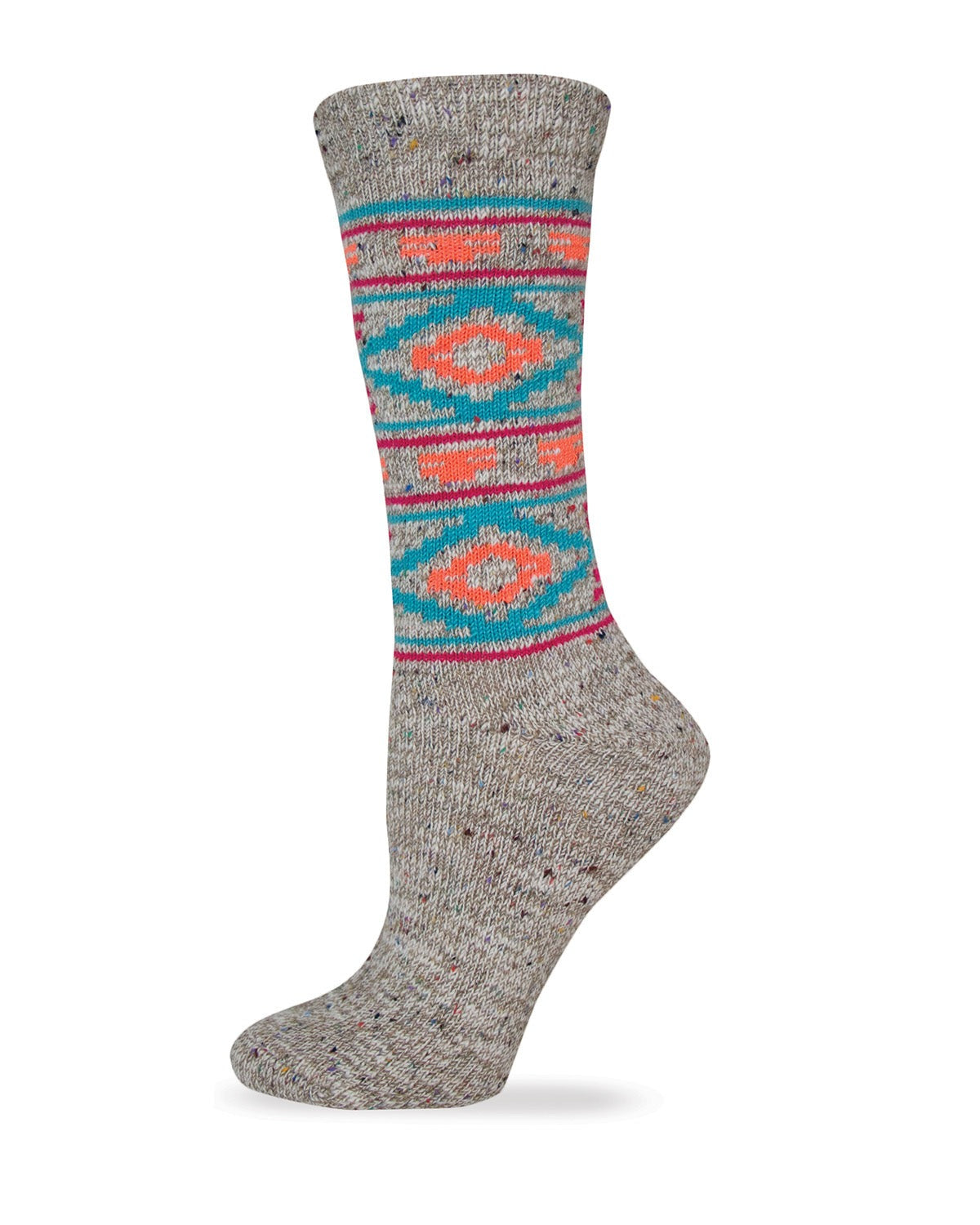 Wise Blend Ladies Aztec Pattern Comfy Crew Socks 1 Pair