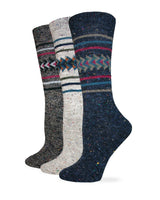 Wise Blend Ladies Aztec Pattern Crew Boot Socks 1 Pair