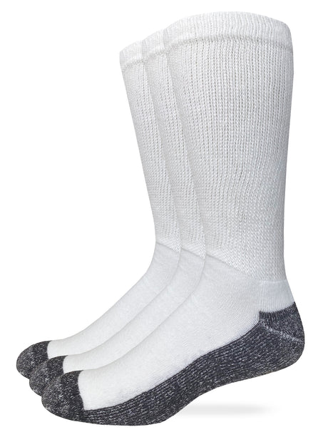 Carolina Ultimate Non-Binding Cotton Work Casual Crew Socks 3 Pack