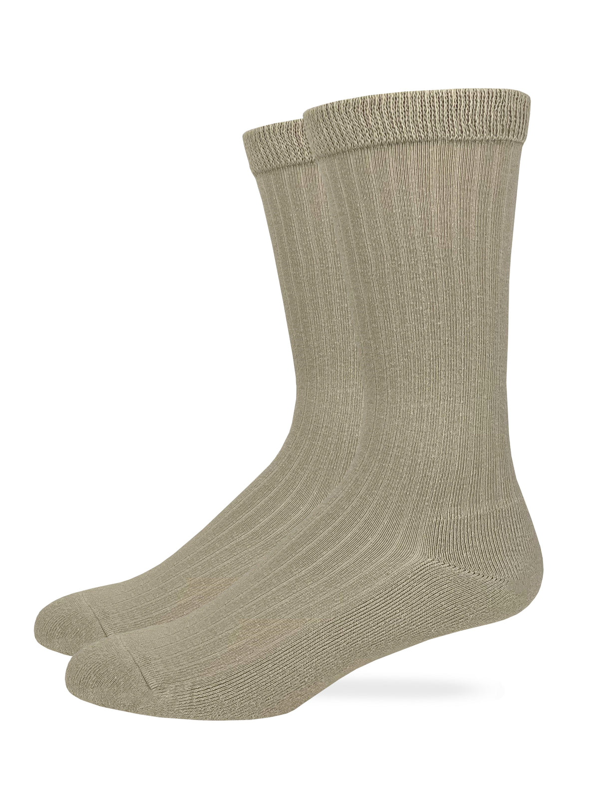 Carolina Ultimate Men's Dress Rib Cotton Comfort Top Socks 2 Pack