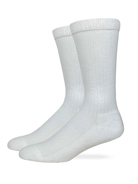 Carolina Ultimate Men's Dress Rib Cotton Comfort Top Socks 2 Pack