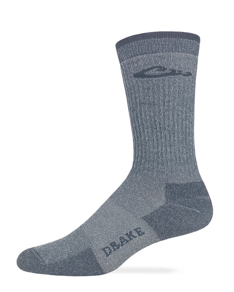 Drake Men's Merino Wool Seamless Toe Crew Socks 1 Pair