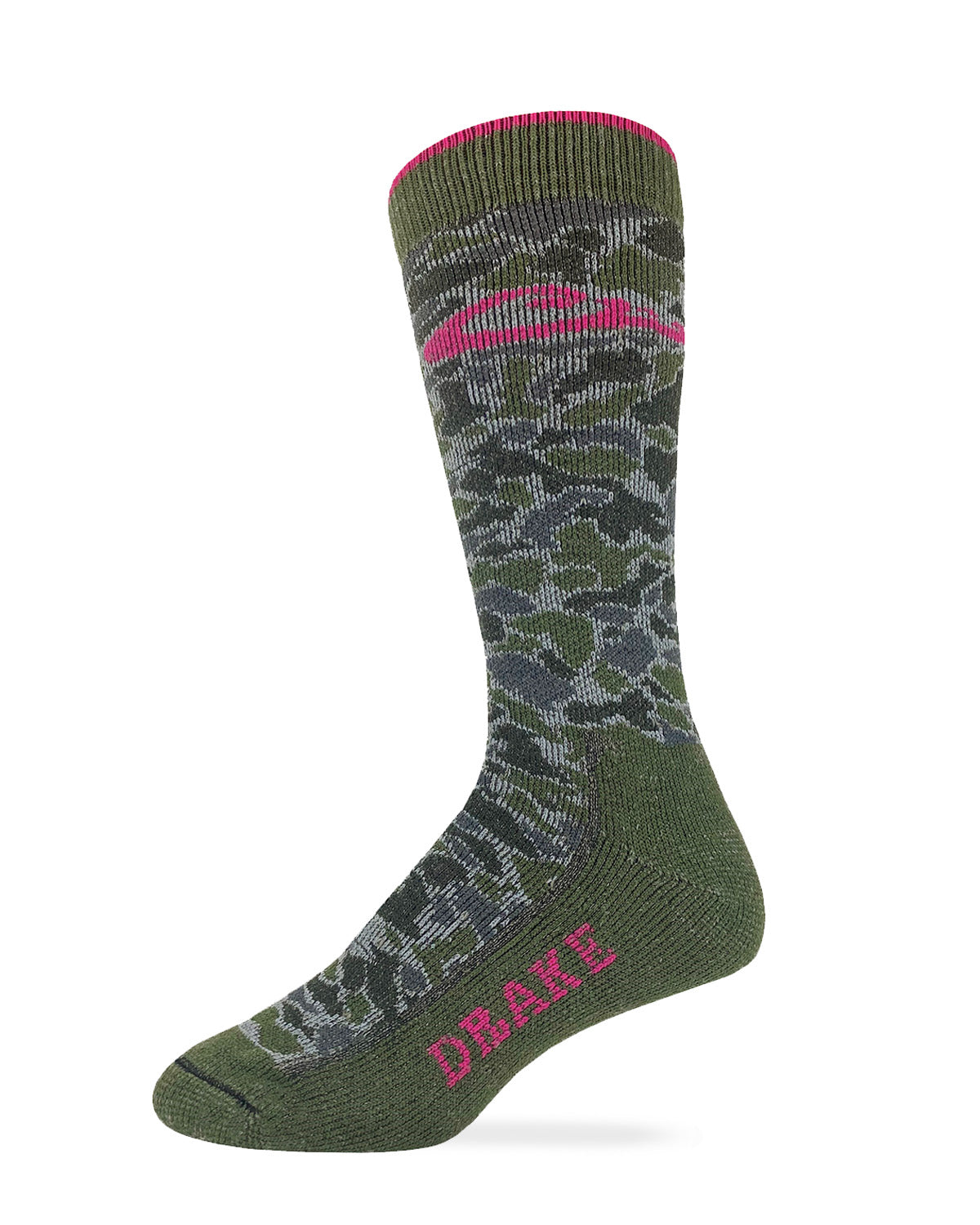 Drake Ladies Camo Merino Wool Blend Boot Socks 1 Pair