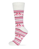 Wise Blend Ladies Merino Wool Blend Floral Frost Socks 1 Pair