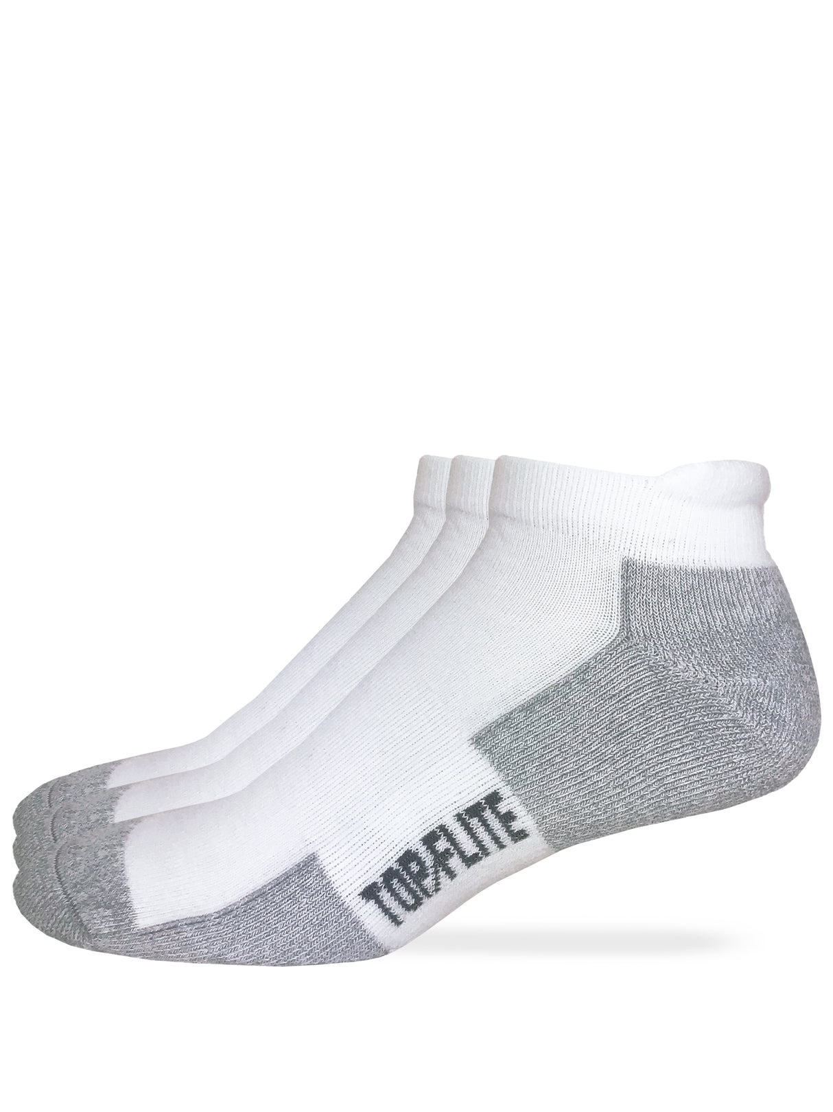 Top Flite Men's Moisture Wicking Cushioned Tab Socks 3 Pack