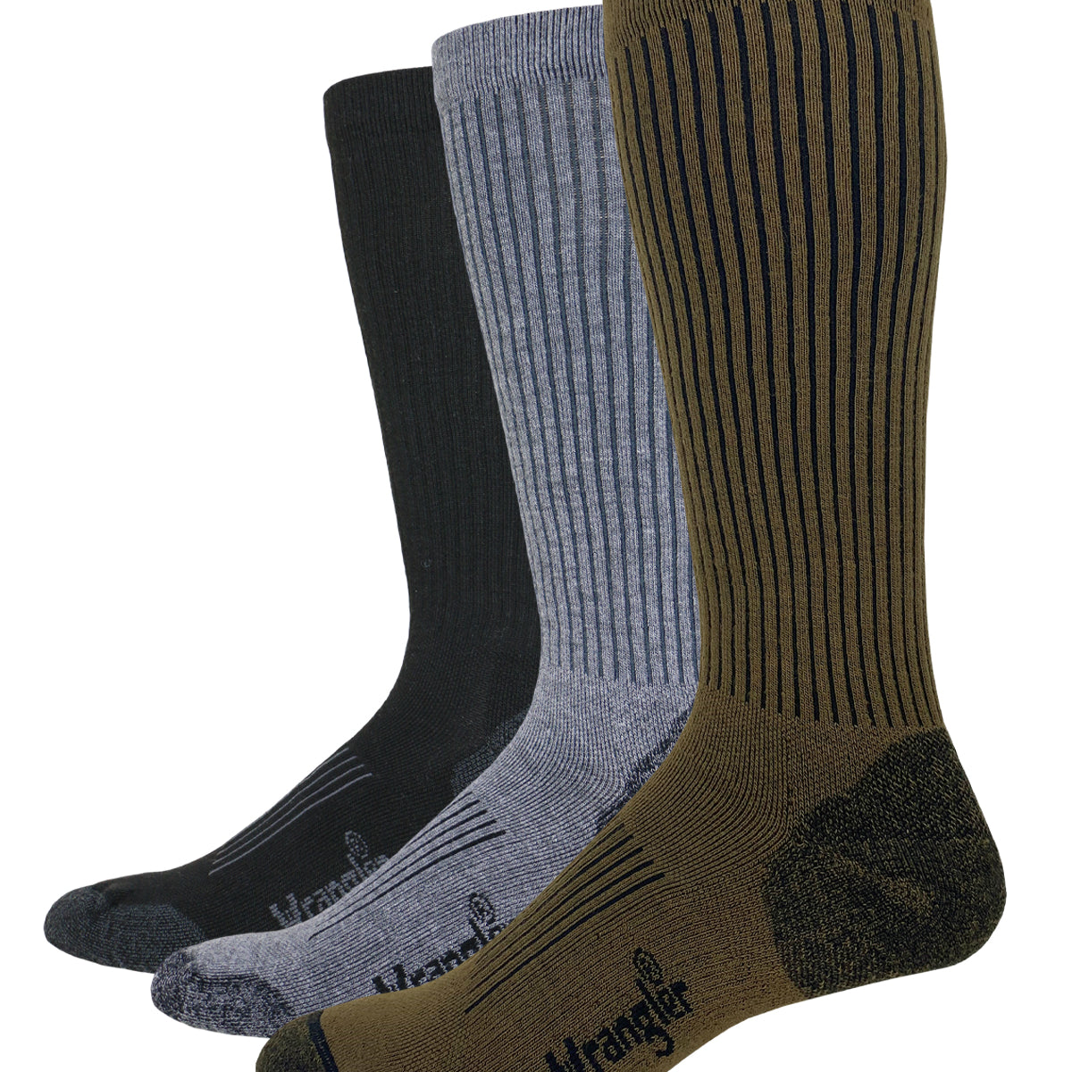 Wrangler Men's Compression Over-the-Calf Boot Socks, Made in USA, 1 Wrangler Men's Compression Over-the-Calf Boot Socks, Made in USA, 1