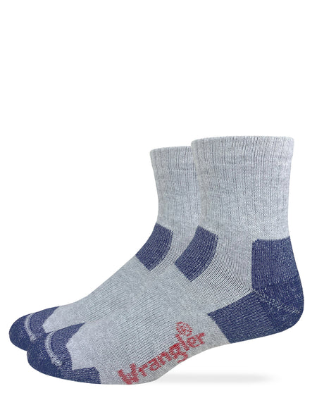 Wrangler Riggs Workwear Mens Ultra-Dri® Seamless Toe Quarter Socks 2 Pack