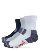 Wrangler Riggs Workwear Mens Ultra-Dri® Seamless Toe Quarter Socks 2 Pack