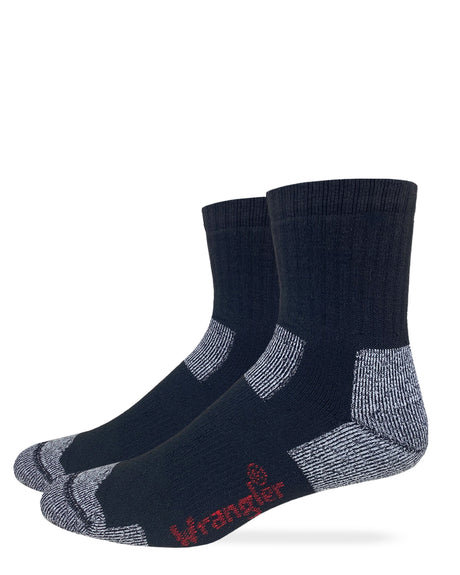 Wrangler Riggs Workwear Mens Ultra-Dri® Seamless Toe Quarter Socks 2 Pack