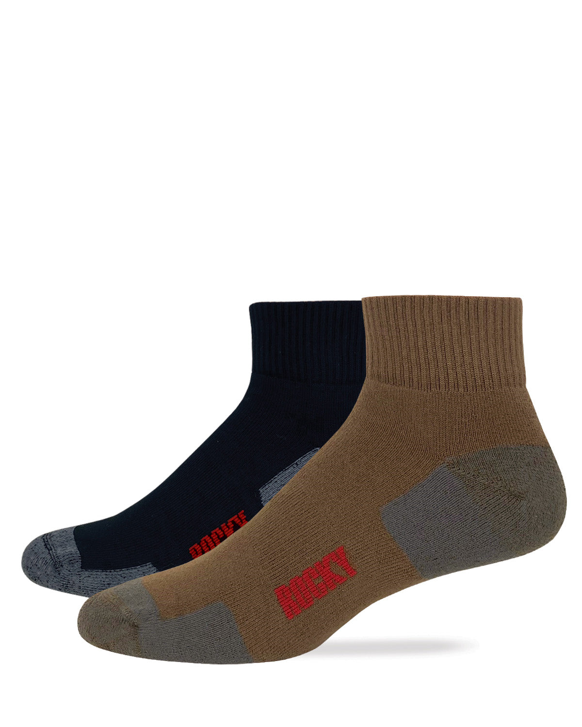 Rocky Mens Ultra Dri® Full Cushion Quarter Socks 2 Pack