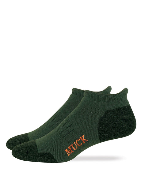 Muck Boot Mens Ultra-Dri® Low Cut Heel Tab Socks 2 Pack