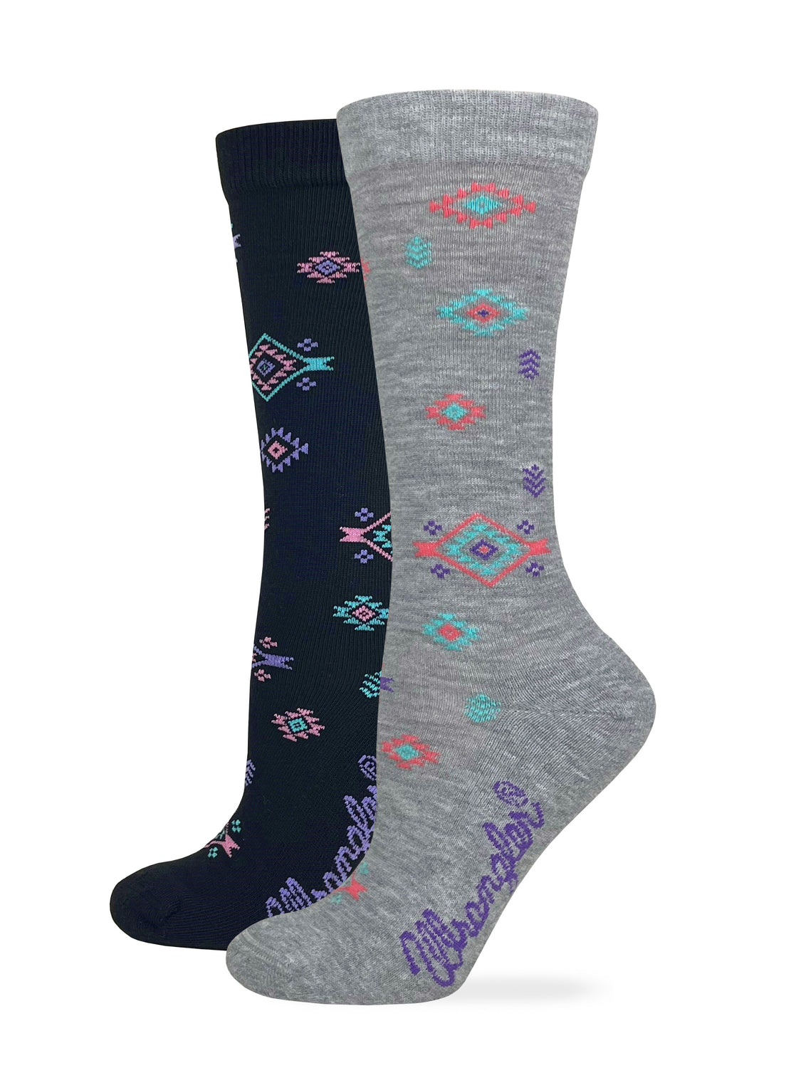 Wrangler Ladies Aztec Crew 2 Pack – Carolina Hosiery Mills