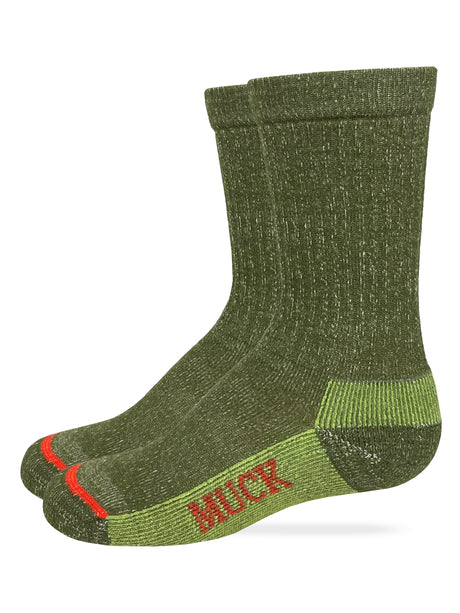 Muck Boot Youth Year Round Merino Wool Boot Socks 2 Pack