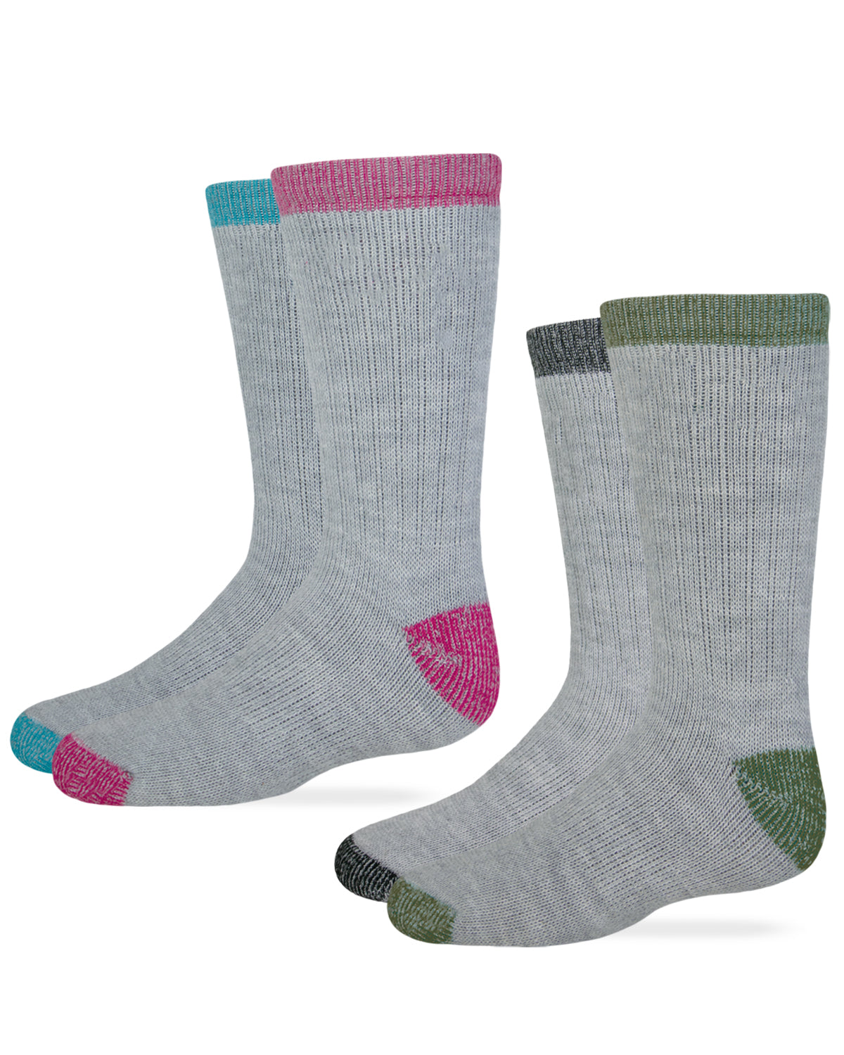 Carolina Ultimate Youth Boys Girls Merino Wool Blend Boot Socks 2 Pack