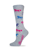 Wrangler Ladies Horse Pattern Crew Socks 1 Pair