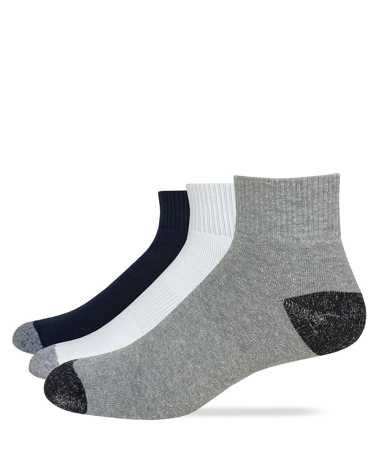 Carolina Ultimate Men's Cotton Quarter Socks 3 Pack