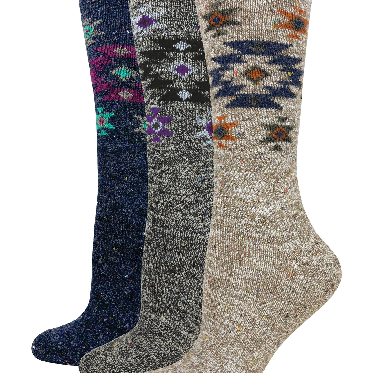Wise Blend Aztec Starburst Crew Socks 1 Pair – Carolina Hosiery Mills