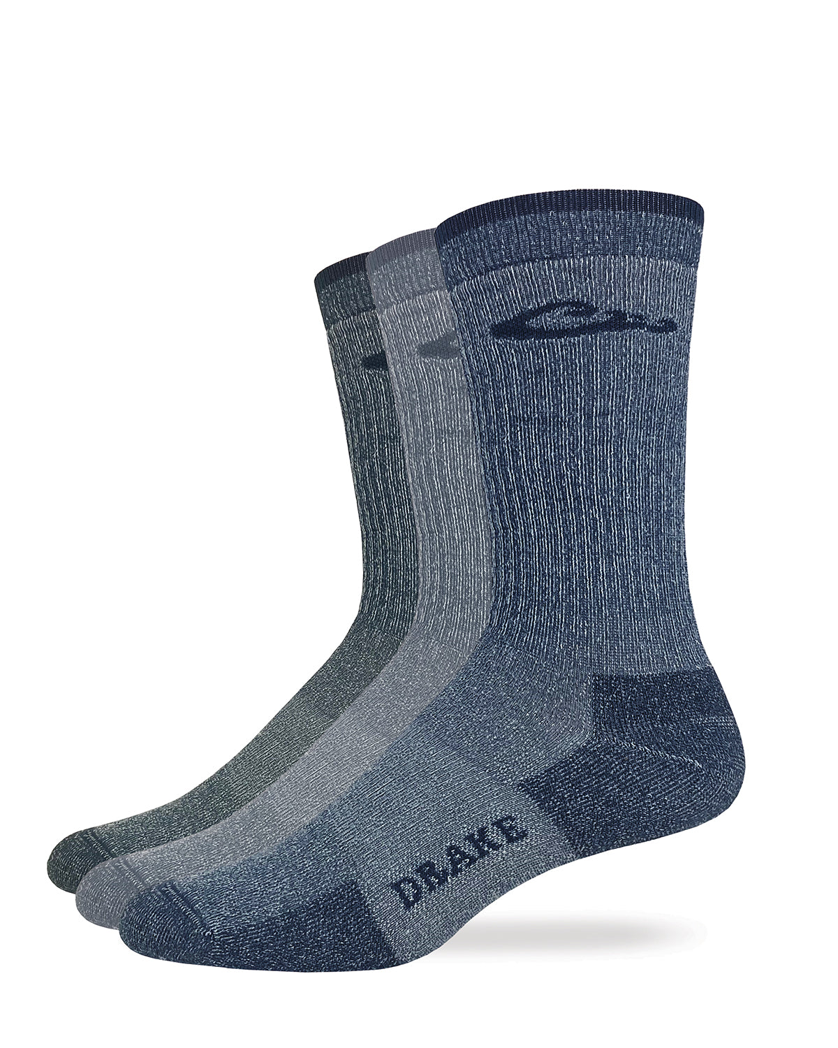 Drake Men's Merino Wool Seamless Toe Crew Socks 1 Pair