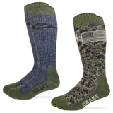 Drake Mens American Flag Camo Merino Wool Blend Boot Socks 2 Pack