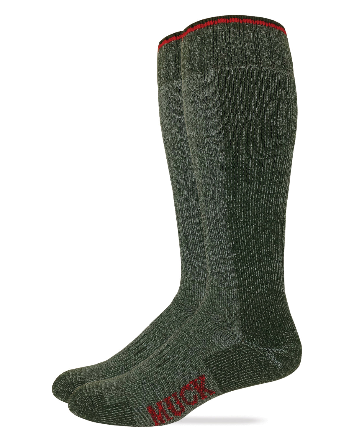 Muck Boot Mens Merino Wool Heavyweight Over The Calf Boot Socks 2 Pack