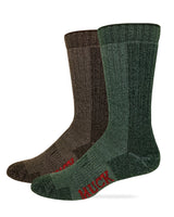 Muck Boot Mens Merino Wool Heavyweight Mid Calf Boot Socks 2 Pack