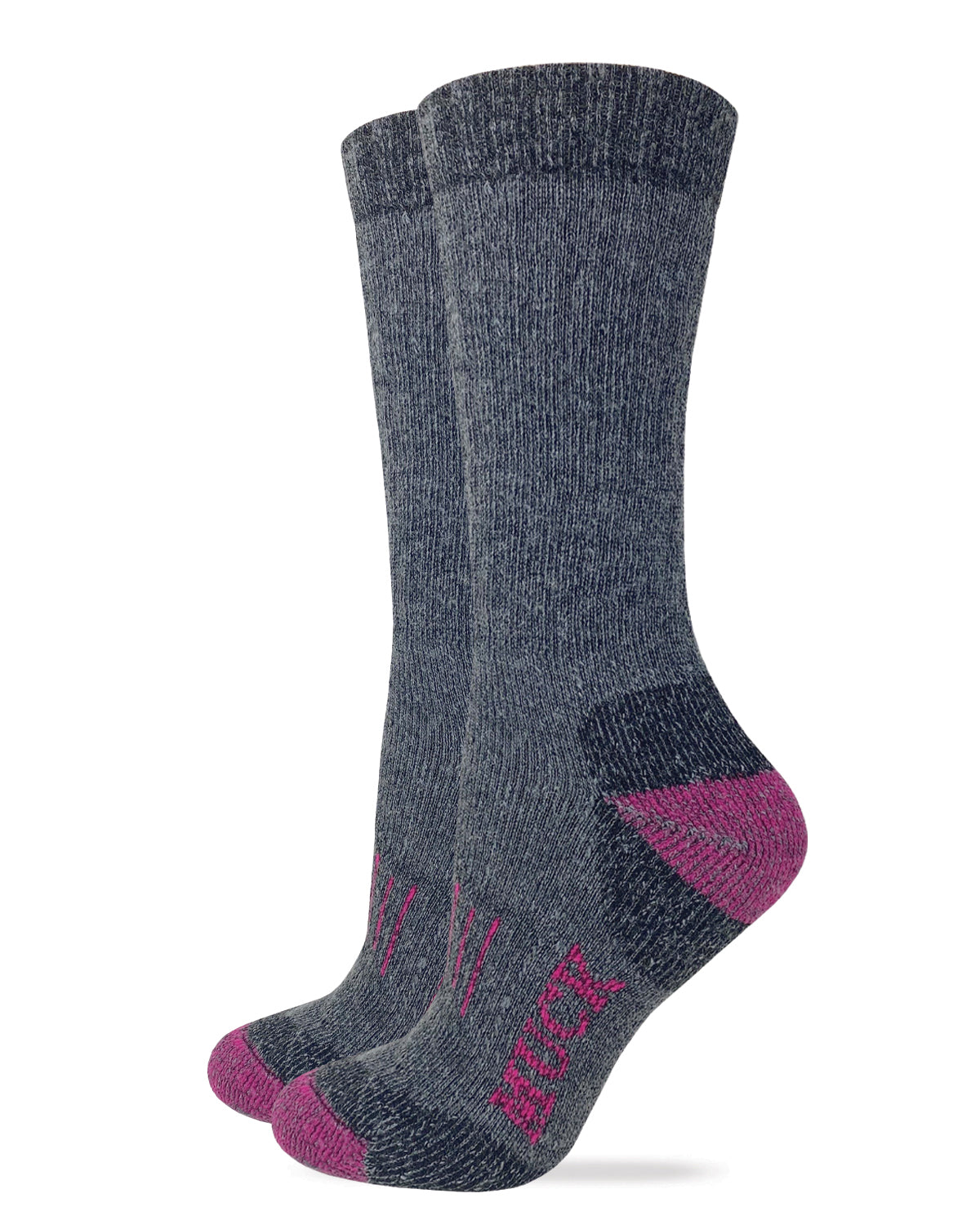 Muck Boot Ladies Merino Wool Heavyweight Mid Calf Boot Socks 2 Pack