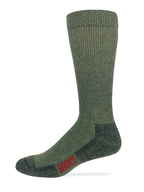 Rocky Mens Non Binding Merino Wool Blend Boot Socks 1 Pair