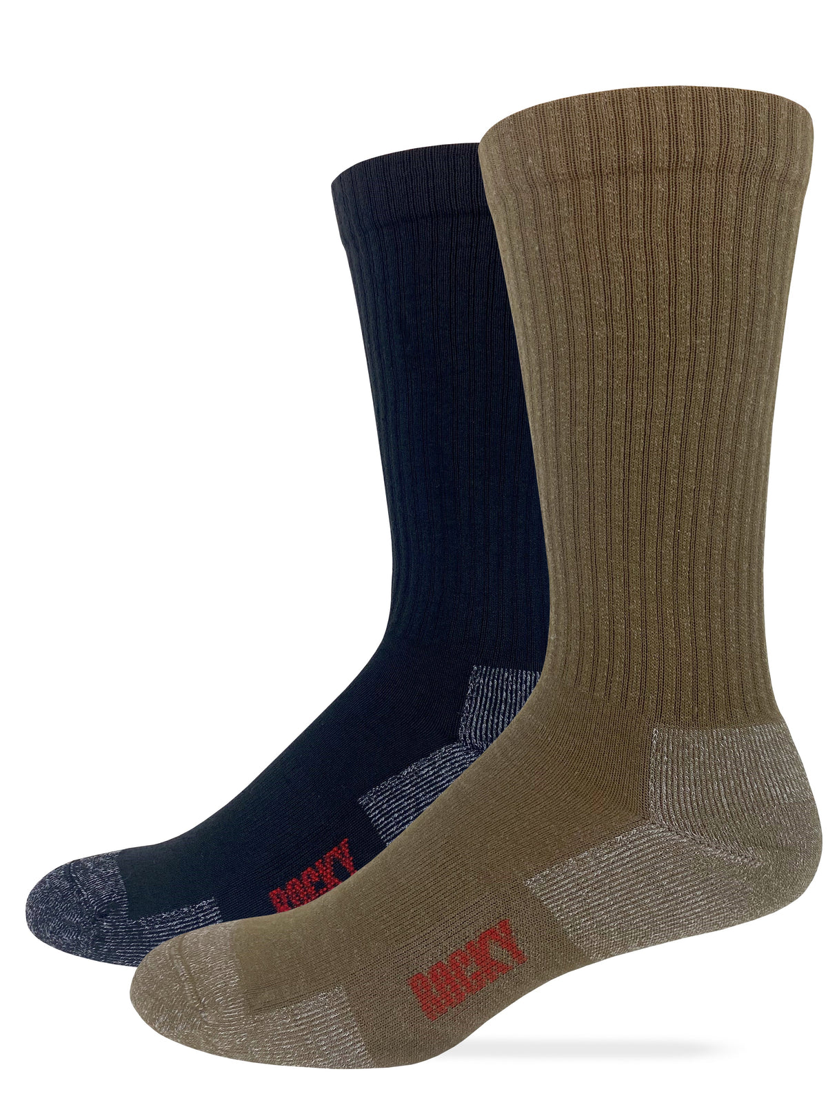 Rocky Mens All Season Lightweight Merino Wool Crew Boot Socks 1 Pair