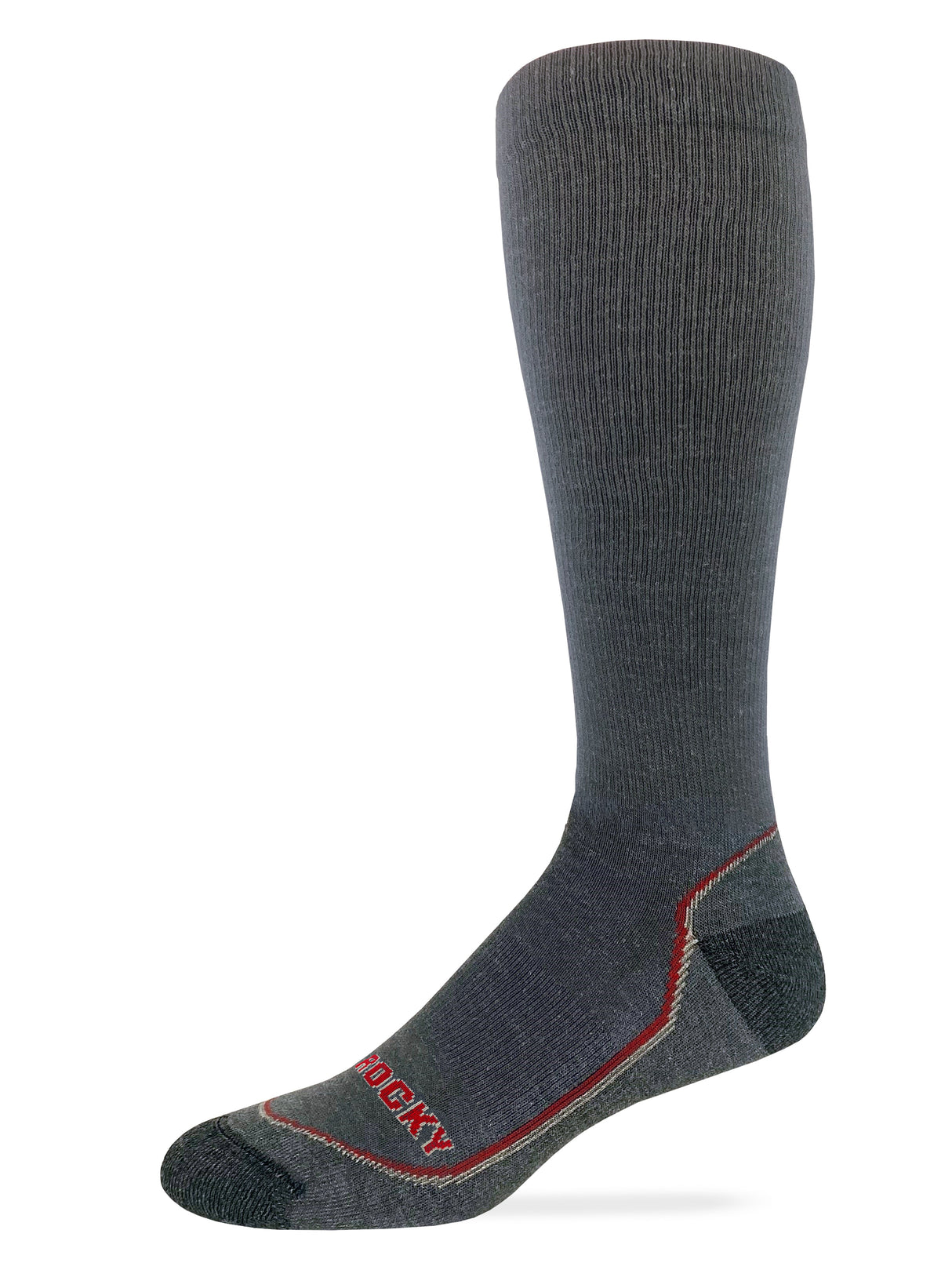 Rocky Mens Lightweight Merino Wool Year Round Tall Boot Socks 1 Pair