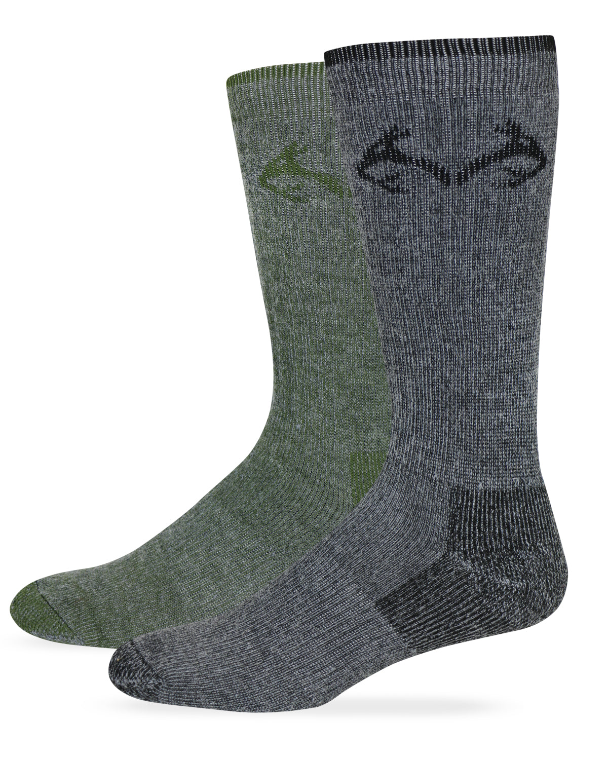 Realtree Men's Merino Wool Blend Boot Socks 2 Pack