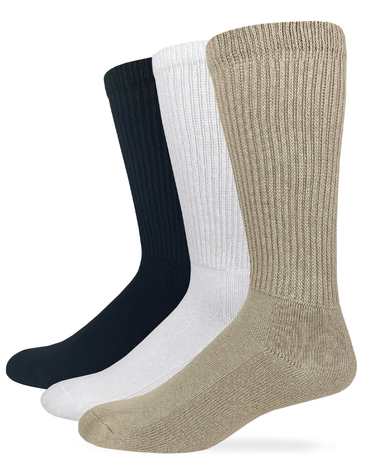 Carolina Ultimate Non-Binding Cotton Mid Calf Socks 2 Pack